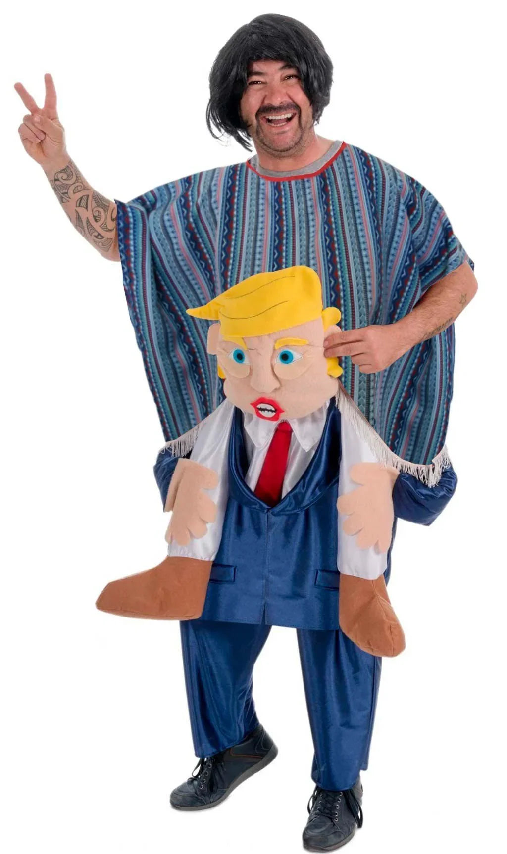 Disfraz de Mexicano a Hombros de Donald Trump Disfraces a Hombros Nines